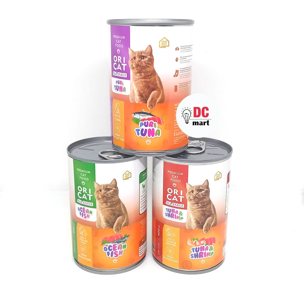 ORICAT KALENG 400Gr / ORI CAT Kaleng Makanan Kucing Basah Adult &amp; Kitten