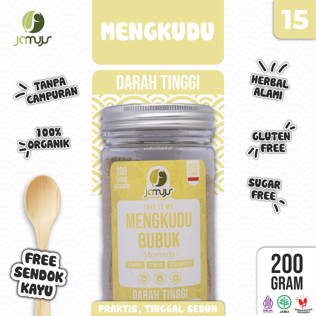 

Jamujur Mengkudu / Morinda (DARAH TINGGI)