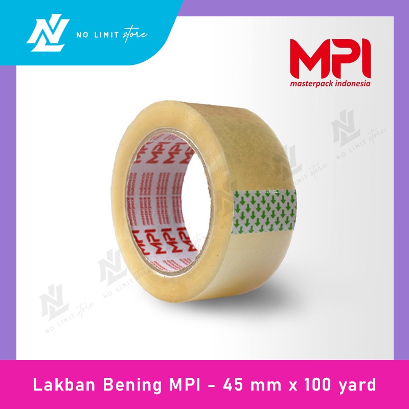 

Lakban Bening 45mm x 100 Yard - Lakban MPI 45 mm x 100 Yard