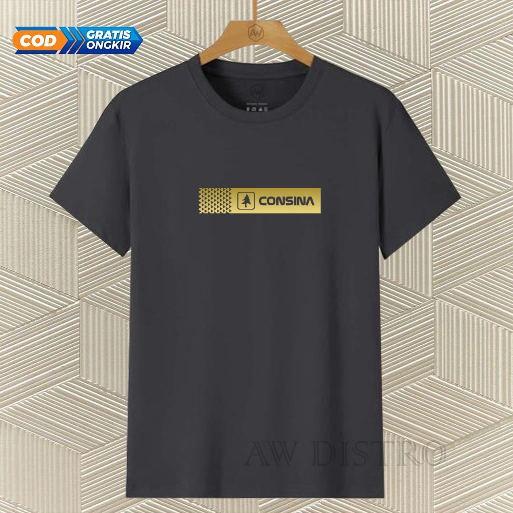 COD Baju Kaos Distro Csn Keren Text Gold Premium Quality Lengan Pendek