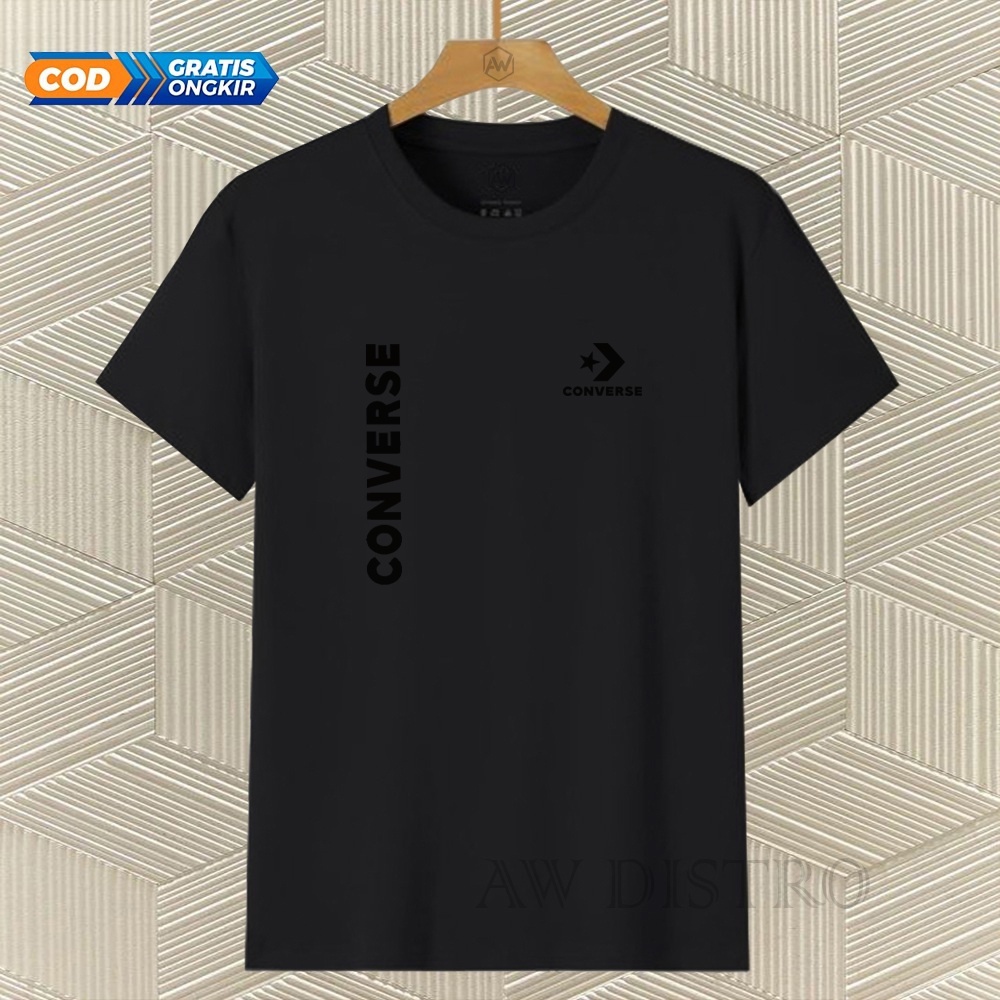 COD Baju Kaos Distro Cvs Kirka Text Hitam Premium Quality Lengan Pendek