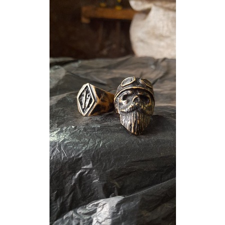 ring skull kayu - cincin kayu