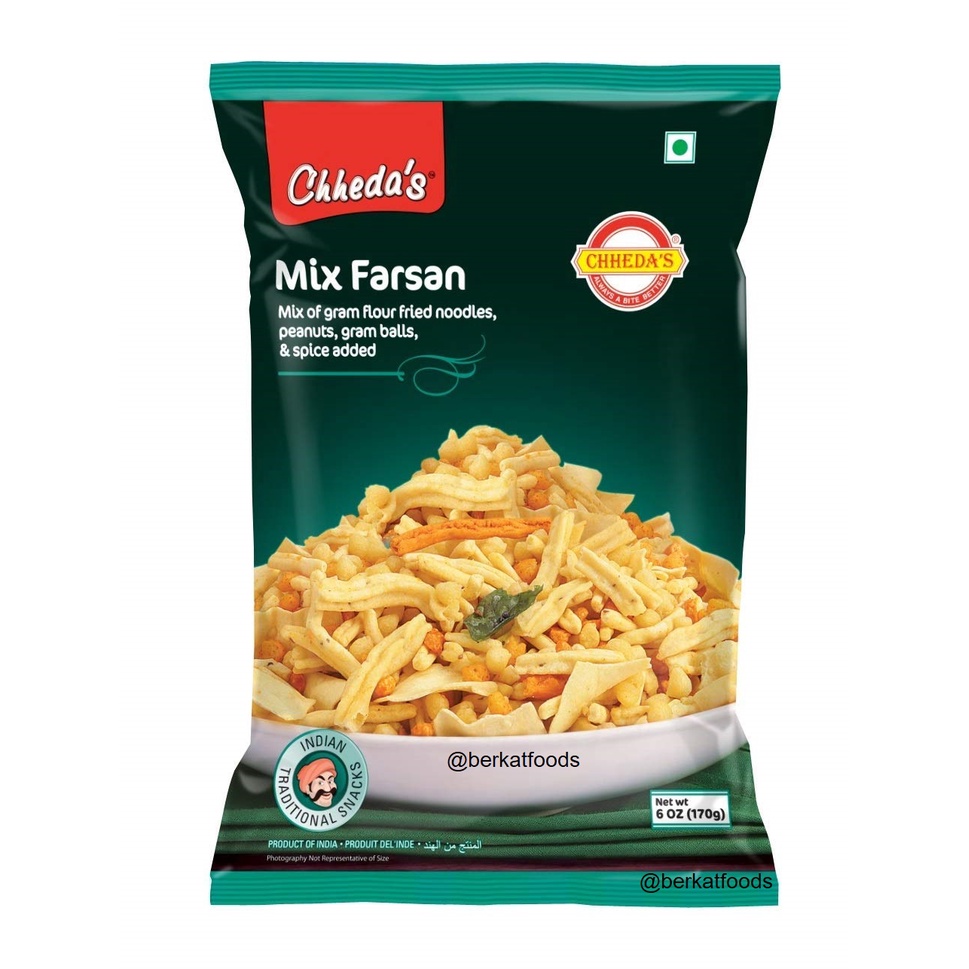 

Mix Farsan Chheda's / Cemilan Snack Namkeen Chhedas India Mixture