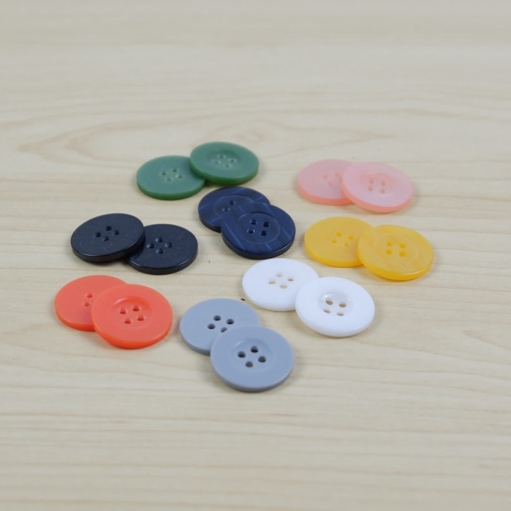 [PER GROS] Kancing Jas Besar 2cm Untuk Baju Kemeja, Konektor Masker 4 Lubang