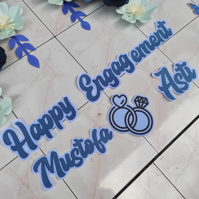 

nama paper flower/ tambahan tulisan bunga kertas