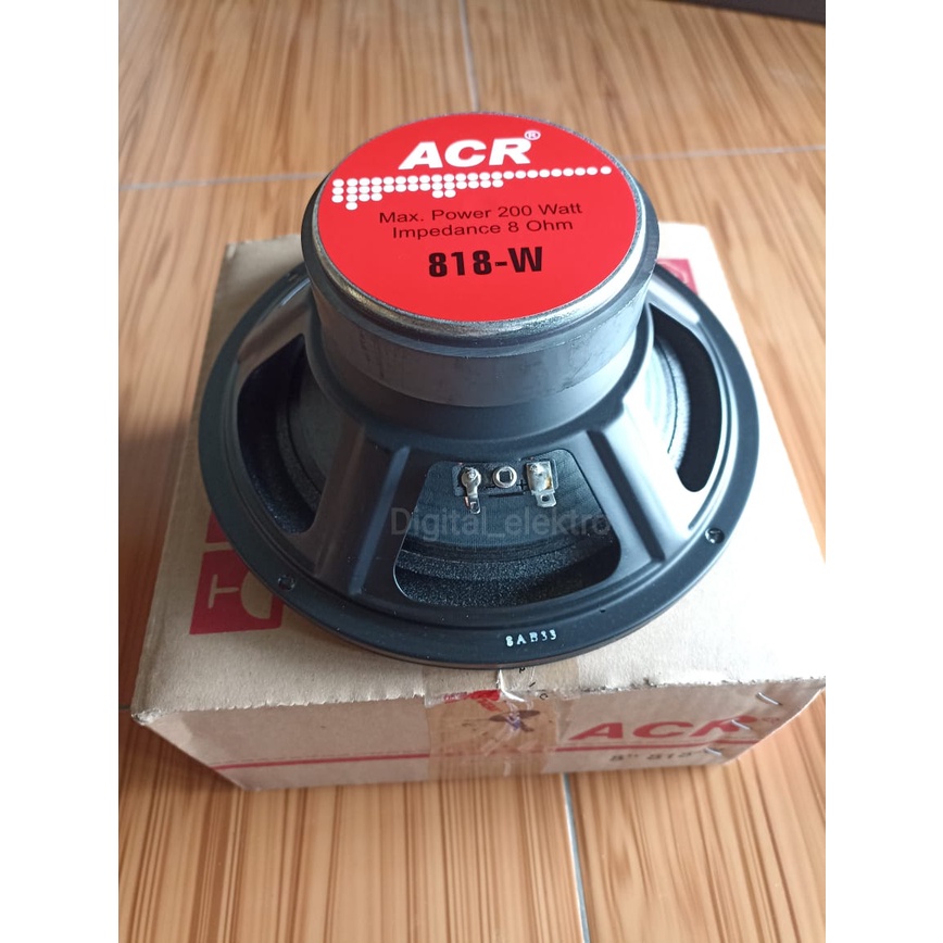 Speaker ACR 8 Inch 818-W 200 Watt Speaker ACR 818 8 Inch 200 Watt 8 Ohm