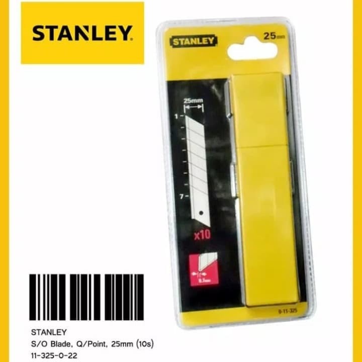 

mata cutter 25mm S/O Knife Blades Q/Point (10pcs) 0-11-325 stanley