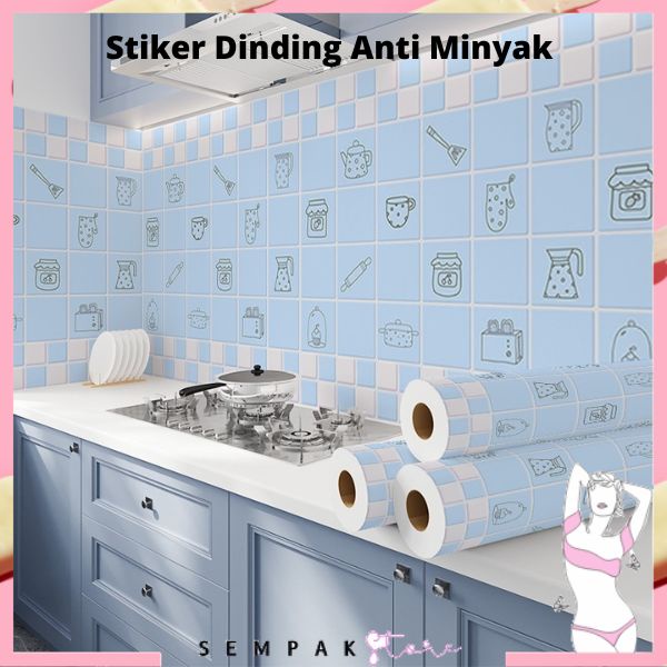 SS Stiker Dinding Anti Minyak Wall Sticker Anti Minyak Dapur Kitchen Sheet ukuran besar 60X100 cm