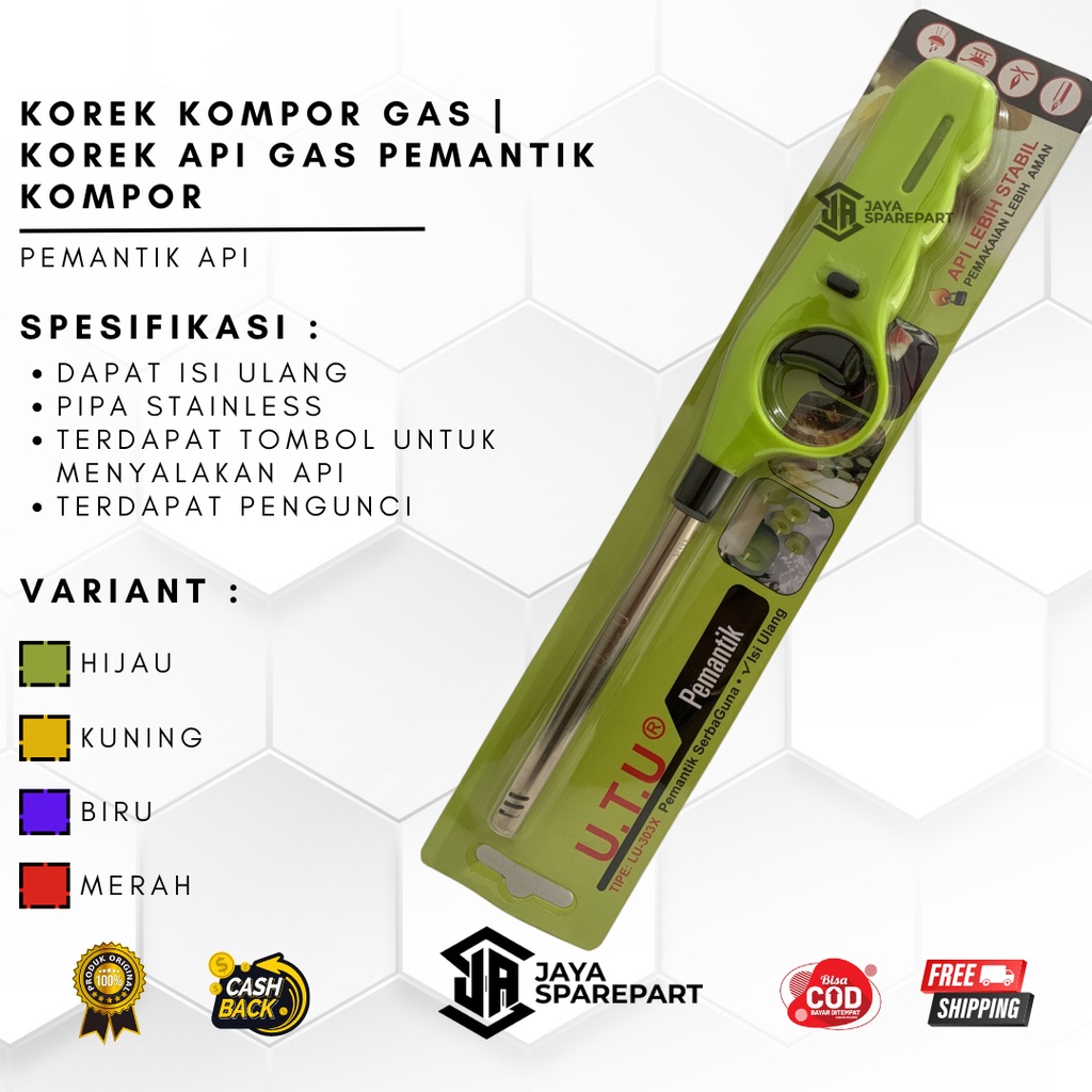Korek kompor Gas | Korek Api Gas Pemantik Kompor | Gas Lighter