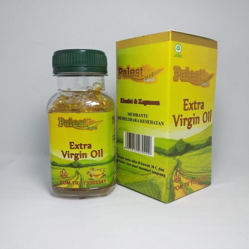 Minyak Zaitun Palestine 100 Kapsul - Zaitun Extra Virgin Palestine - Minyak Zeitun Olive Oil Murni