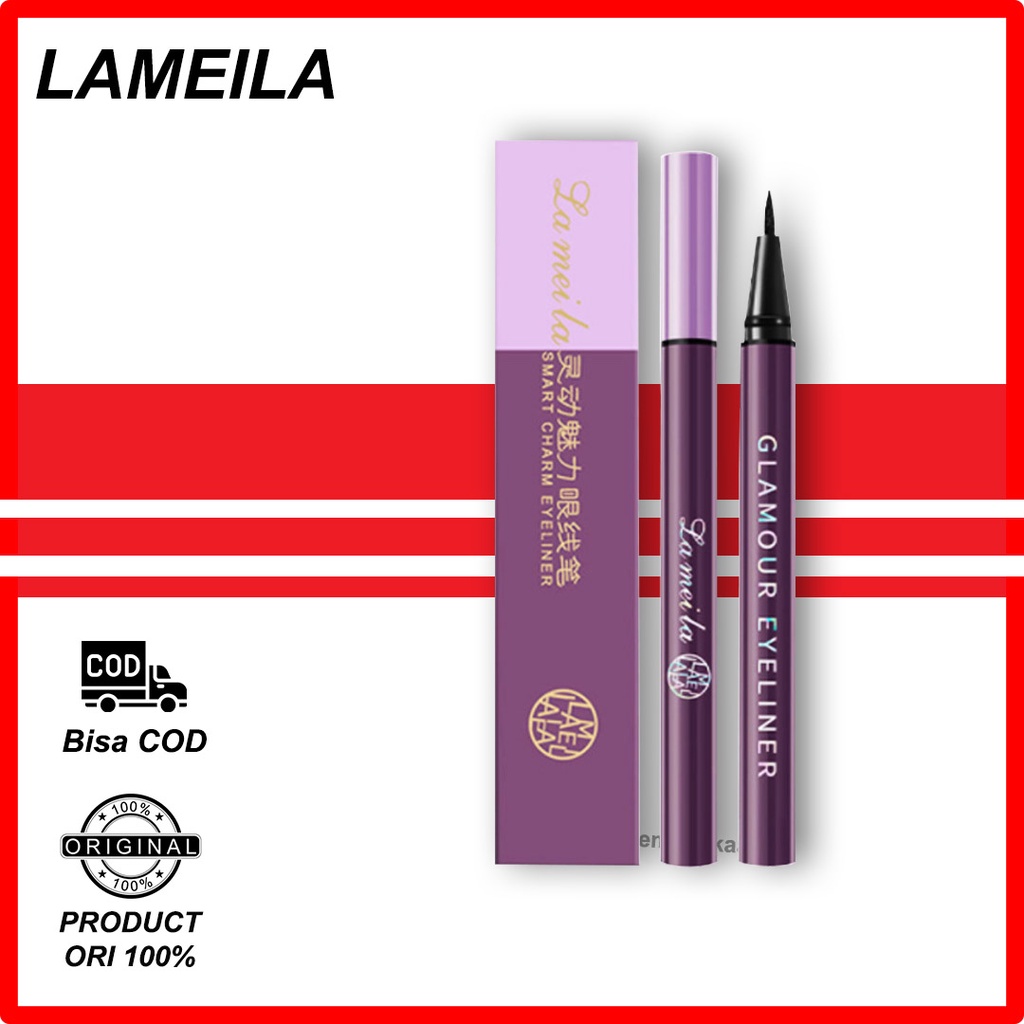 LAMEILA Eyeliner Long Lasting Ungu Eye liner Waterproof And Drable LA139