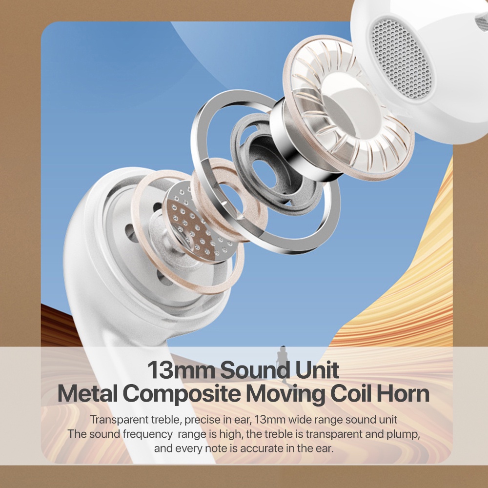 Thinkplus Lenovo TW60 True Wireless Bluetooth Earphone Headphone Headset TWS-Bluetooth v5.3 penundaan perpisahan