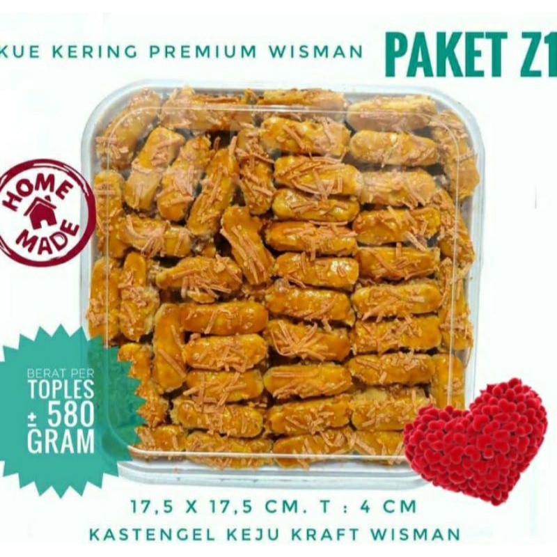 

Kue Kastengel Wisman Keju Kraft Luar Dalam / Kue Kering / Cemilan / Kastengel Enak