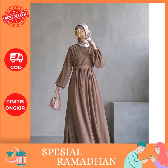 Baju Gamis Wanita Terbaru Masa Kini 2023 Elizabeth Maxy / Terlaris / Termurah / Gamis Kondangan /Gam