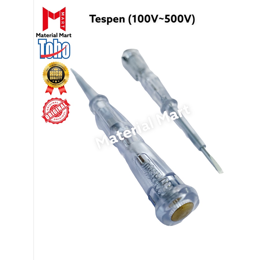 (1 PC) Tespen Toho Min Premium | Obeng Tespen (-) | Obeng Listrik ORI | Material Mart