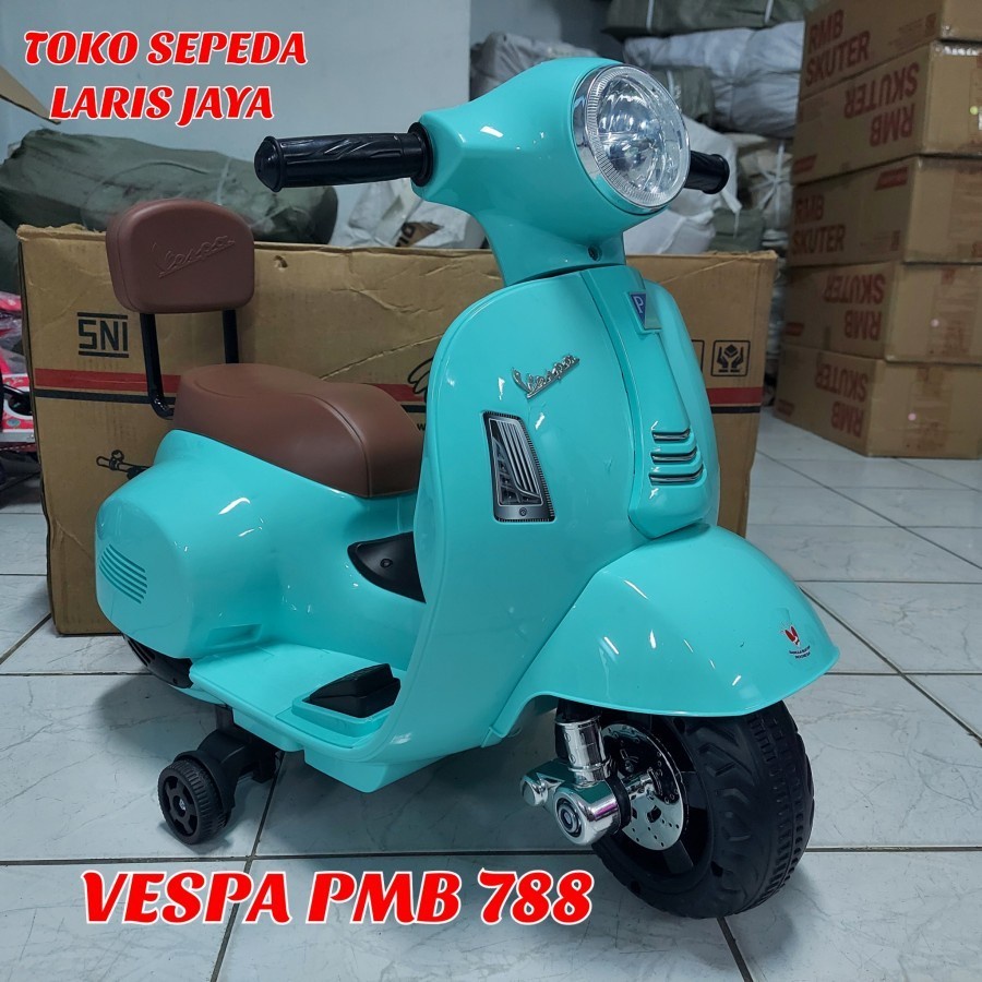 [ BONUS BUKU  ] Motor aki anak vespa pmb m 788 motoran aki anak vespa pmb m788 new MOTOR MAINAN ANAK