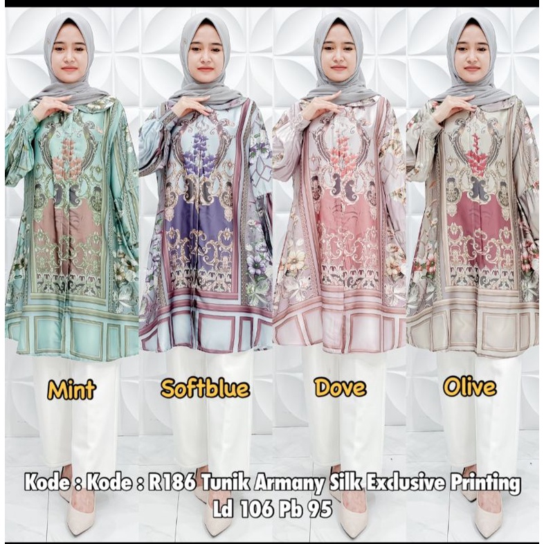 RIBYKA COLLECTION TUNIK ARMANY SILK R186