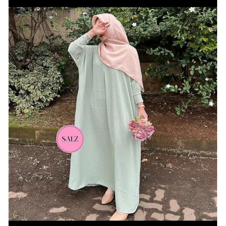 ABAYA BATWING POLOS/GAMIS ABAYA/ABAYA POLOS