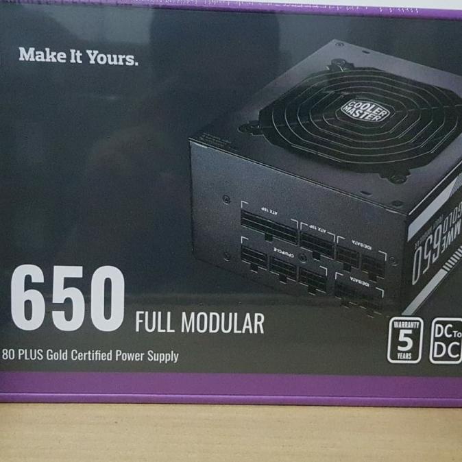 COOLER MASTER MWE GOLD 650 - 650W 80+ GOLD FULLY MODULAR