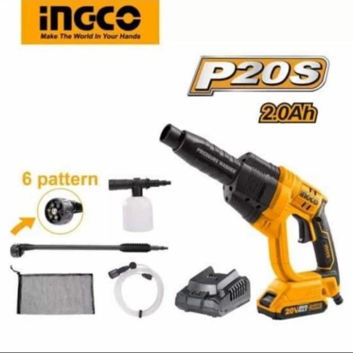 Jet Cleaner Cordless Ingco Cpwli20082 Unit Only Cuci Steam Mobil Motor