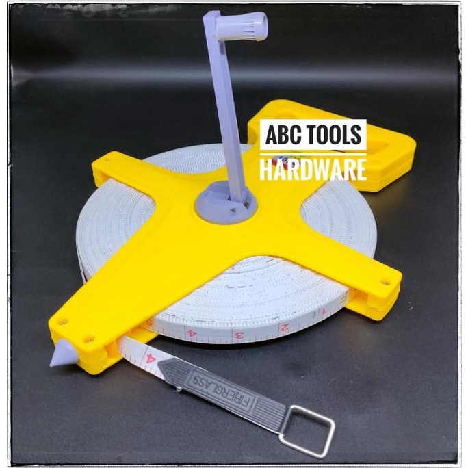 Meteran 100 Meter - Meteran Tanah 100 Meter - Meteran Tancap 100 Meter