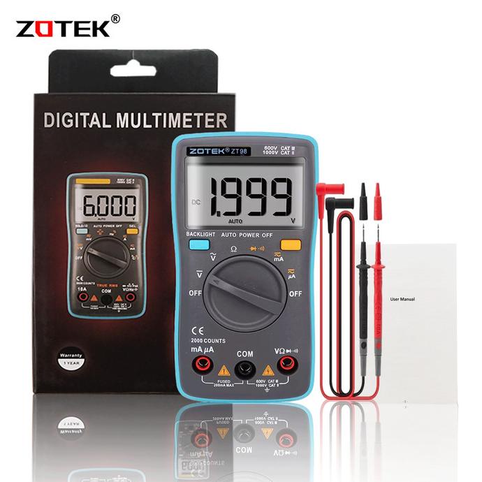 AVOMETER DIGITAL ZOTEK ZT98 / MULTITESTER DIGITAL ZT98ORIGINAL