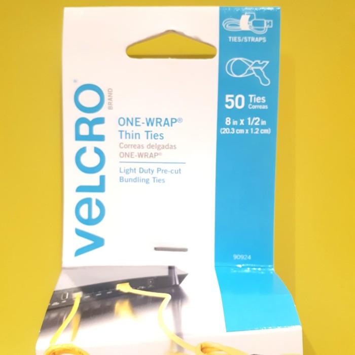 

Velcro/Straps Reusable 8Inc/Tali Pengikat/50Pcs/20.3Cm X 1.2 Cm