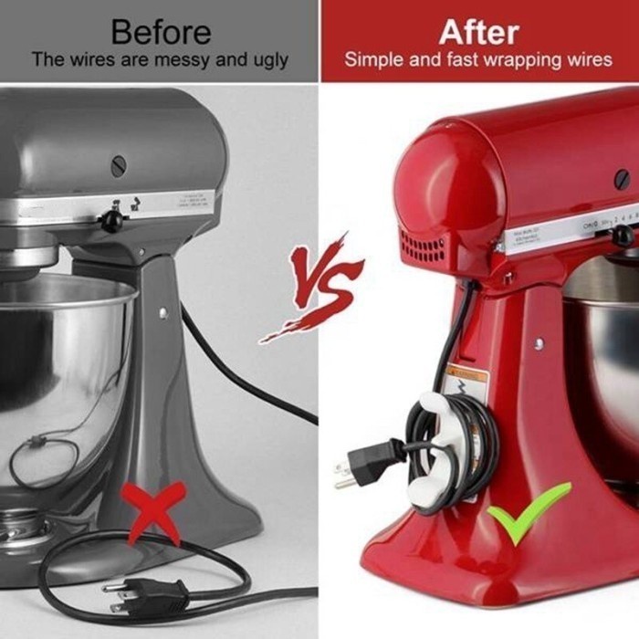 BAROKAH GAMIS Outboard Cable REIEL Klip Kabel Organizer isi 4 PCS