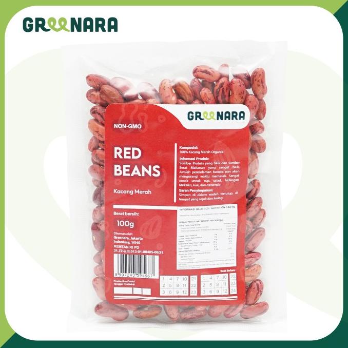 

STOK TERBATAS GREENARA ORGANIC RED BEAN / KACANG MERAH ORGANIK 100GR