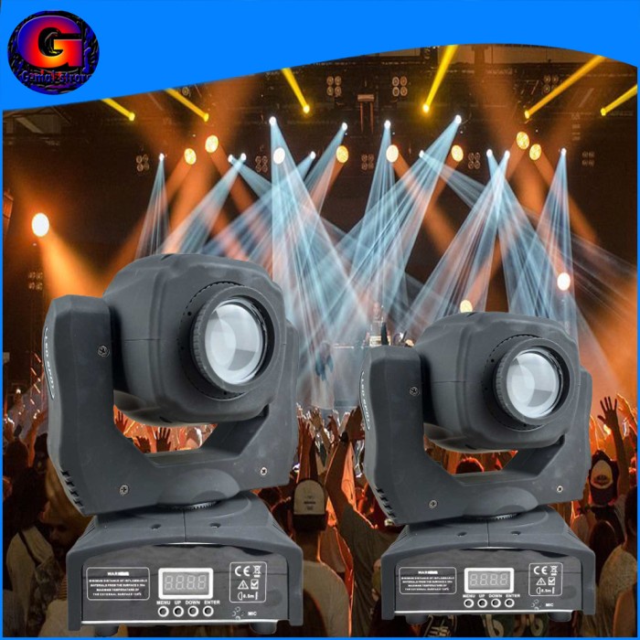 Terlaris Mini Beam Moving Head 60Watt Fullcolor/Lampu Sorot Panggung 512