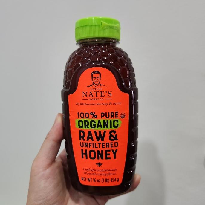 

Nate'S Organic Raw Unfiltered Usa Grade A Honey/ Madu Asli Organik