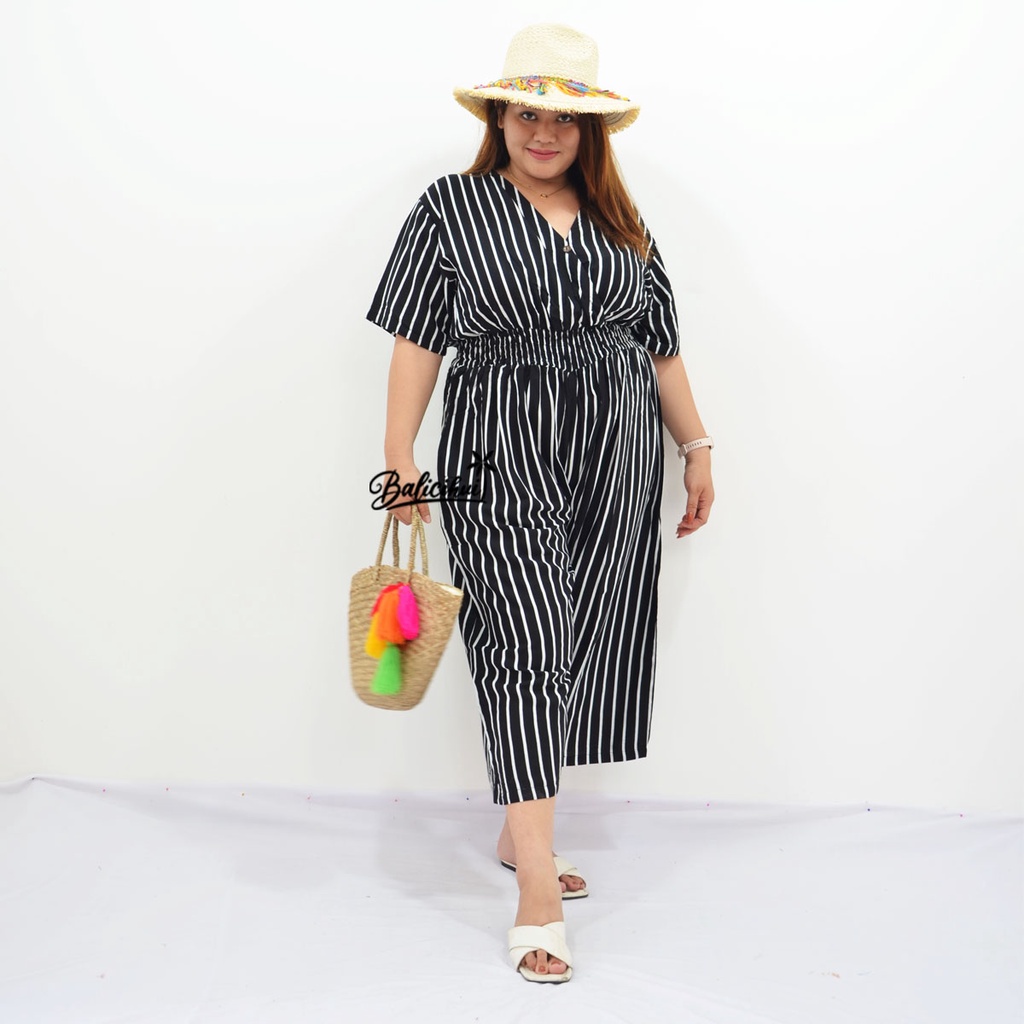 Balicihui Jumpsuit Panjang Jumbo Jumpsuit Victoria Jumpsuit Plus Size Big Size Jumpsuit Panjang