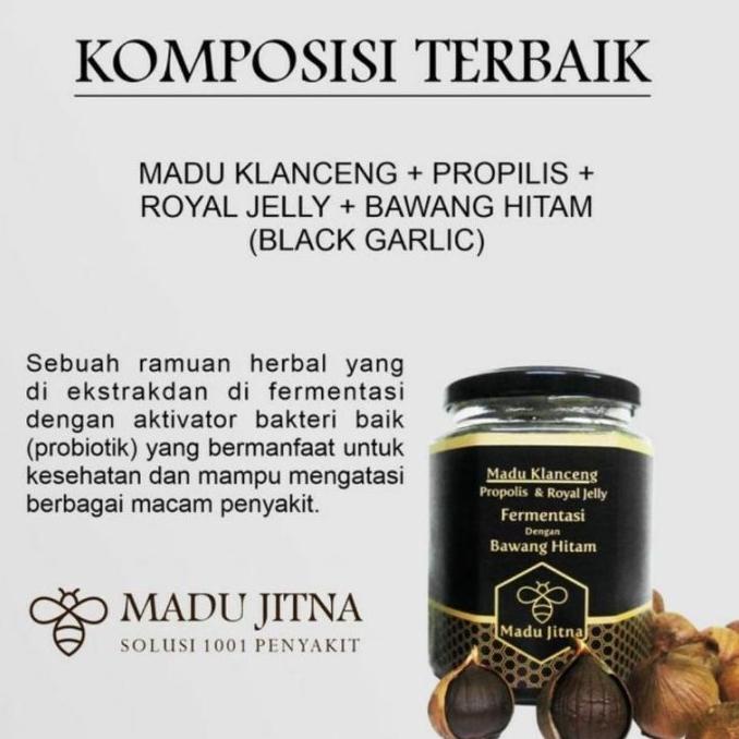 

Ada Madu Jitna Madu Klanceng Bawang Hitam Black Garlic 400 Gram, Redthiny