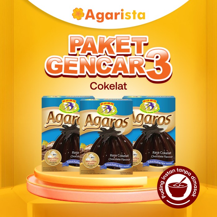 

PAKET GENCAR 3 AGAROS PUDING COKLAT