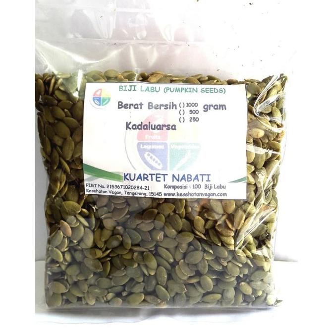 

TERBARU 1KG ORGANIC PUMPKIN SEEDS / BIJI LABU ORGANIK MENTAH - GRADE AAA