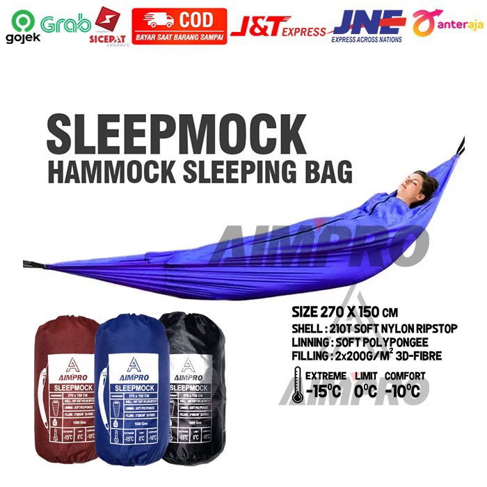 Hammock Tempat Tidur Gantung Piknik Outdoor Berkualitas Gradasi S5L0 Olahraga Terbaru Terlaris Sport