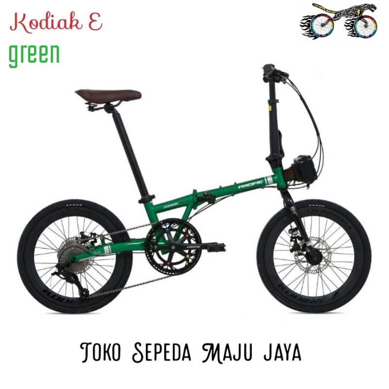 Sepeda Lipat 16+ Pacific Kodiak E Promo Murah Crank Bagus Hollow tech 9 speed Free banyak dapat Tas 