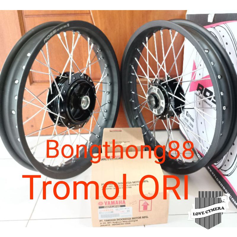 Sepaket Velg Rx king Ori tromol Ori YGP tromol ori ygp Rx King Ring 18 /17 140  160 185 215 Tapak Le