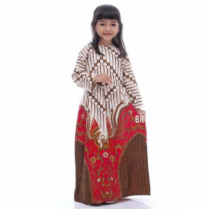ORDER-KIRIM Baju Gamis Batik Anak Perempuan Umur 3-12 Tahun Modern / Drek Kondanga
