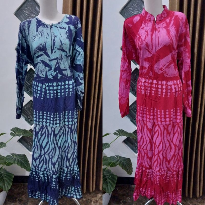 Gamis twill ori pekalongan/twill batik motif terbaru