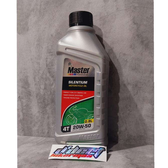 OLI MASTER 4T SILENTIUM OLI MOTOR 20w-50 OLI MESIN MOTOR 20w50