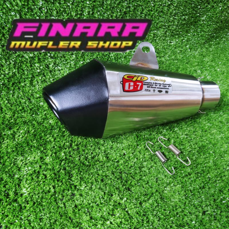 Knalpot CLD C7 inlet 38-50mm Beat Karbu/ Fi / Beat street / Genio / Scoopy / Mio sporti / Mio J / Va
