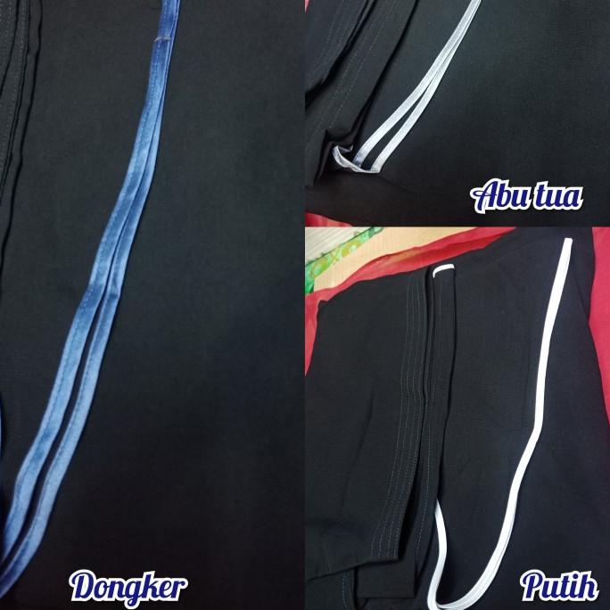 Khimar JETBLACK Bolong Tangan Jumbo list bisban