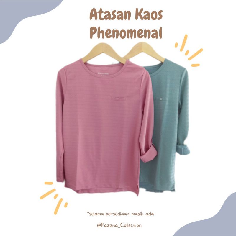 Atasan Wanita Kaos Phenomenal Lengan Panjang