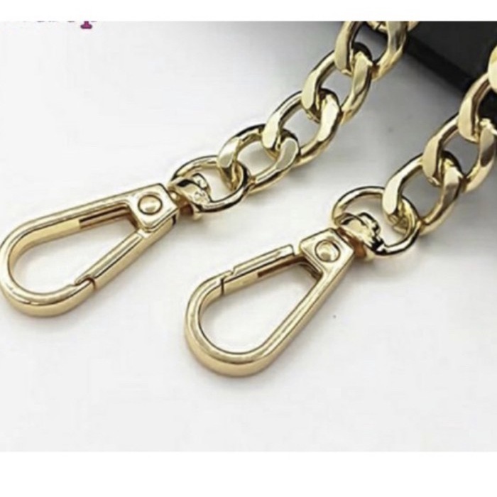 Rantai tali tas rantai gold besi/tali tas  panjang 120 cm/