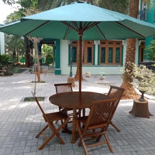 Kursi / Meja Kursi Jati Payung Taman - Meja Payung Cafe Outdoor Kayu