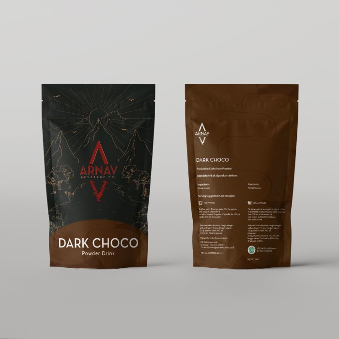 

✨NEW✨ -Arnav Powder Drink Dark Chocolate - Bubuk Minuman Cokelat Murni 1 Kg- 2.2.23