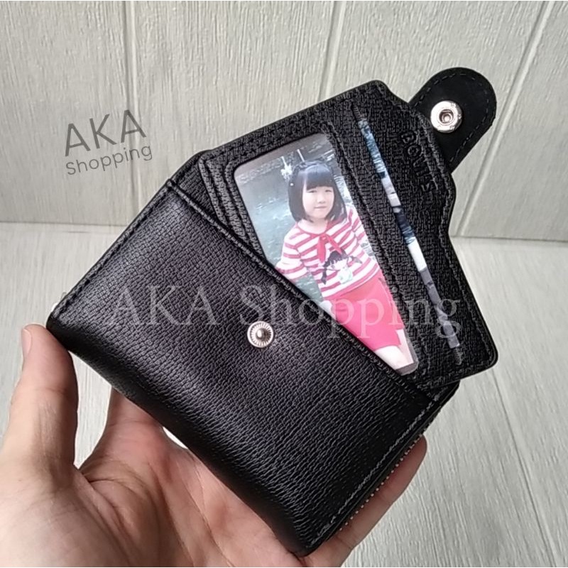 [DK DKR02]Dompet Kartu Resleting Kulit ORIGINAL BRANDED