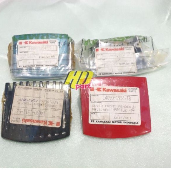 cover front fender cover spakbor atas kawasaki kaze kaze r Original warna silver hitam merah