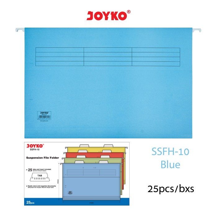 

Suspension File Folder Map Gantung Rak Metal Dokumen Joyko - RAK SFR-48Black
